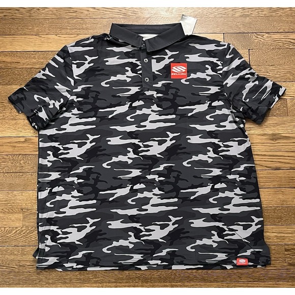 SELKIRK Other - Selkirk Men's Performance Pickleball Grey Camo Polo Shirt Brand New Size 2XL